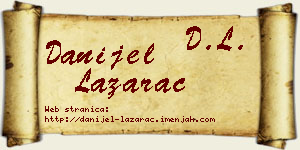Danijel Lazarac vizit kartica